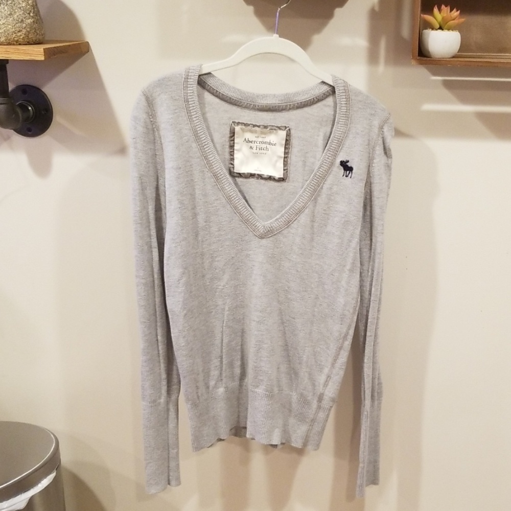 Gray Abercrombie Sweater